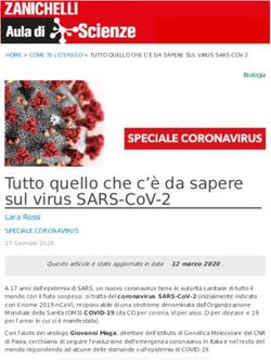 TUTTO QUELLO CHE C'&Egrave; DA SAPERE SUL VIRUS SARS-COV-2 - LICEO ...