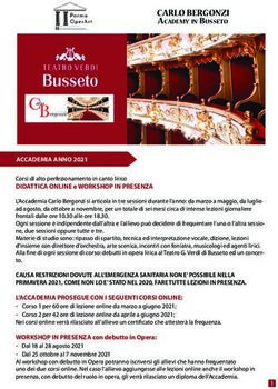 CARLO BERGONZI ACADEMY IN BUSSETO - Parma OperArt