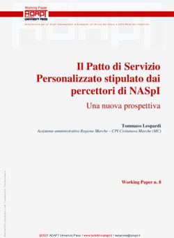 IL PATTO DI SERVIZIO PERSONALIZZATO STIPULATO DAI PERCETTORI DI NASPI