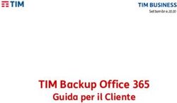 TIM Backup Office 365 - Guida per il Cliente