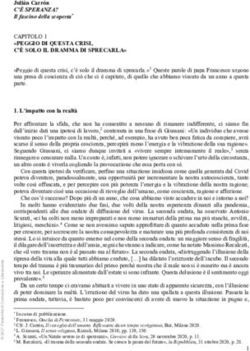 PEGGIO DI QUESTA CRISI, C'È SOLO IL DRAMMA DI SPRECARLA