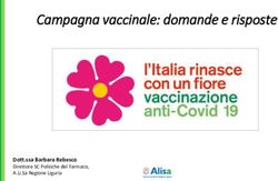 Campagna vaccinale: domande e risposte - Dott.ssa Barbara Rebesco Direttore SC Politiche del Farmaco, A.Li.Sa Regione Liguria - AMAS