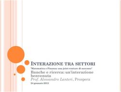 INTERAZIONE TRA SETTORI - Banche e ricerca: un'interazione benvenuta Prof. Alessandro Lanteri, Prospera