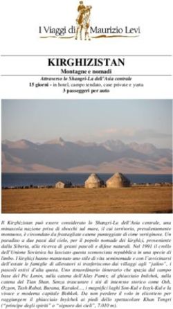 KIRGHIZISTAN Montagne e nomadi - I Viaggi di Maurizio Levi