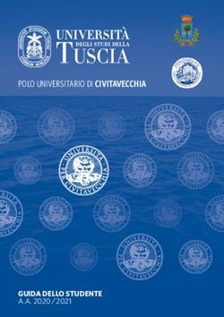 POLO UNIVERSITARIO DI CIVITAVECCHIA - GUIDA DELLO STUDENTE A.A. 2020 / 2021 - UNITUS