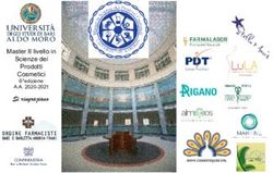 Si ringraziano Master II livello in Scienze dei Prodotti Cosmetici - Fofi