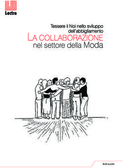 LA COLLABORAZIONE nel settore della Moda - Tessere il Noi nello sviluppo