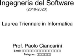 Ingegneria del Software - Laurea Triennale in Informatica Prof. Paolo Ciancarini Email