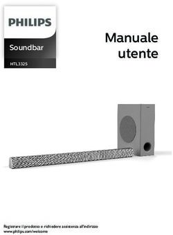 Manuale utente Soundbar - philips com/support