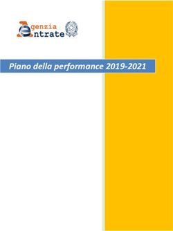 Piano della performance 2019-2021 - Agenzia delle Entrate