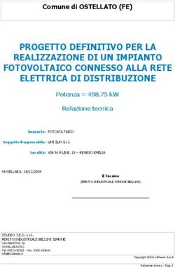 PROGETTO DEFINITIVO PER LA REALIZZAZIONE DI UN IMPIANTO FOTOVOLTAICO CONNESSO ALLA RETE ELETTRICA DI DISTRIBUZIONE