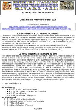 IL COORDINATORE NAZIONALE - Guida al Bollo Autoveicoli Storici 2005