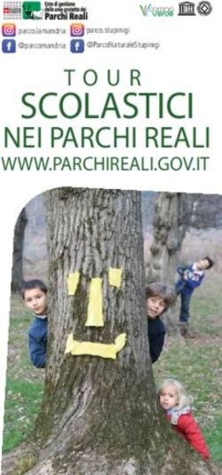 SCOLASTICI NEI PARCHI REALI WWW.PARCHIREALI.GOV.IT