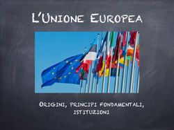 L'UNIONE EUROPEA - ORIGINI, PRINCIPI FONDAMENTALI, ISTITUZIONI - Liceo Giulio Casiraghi