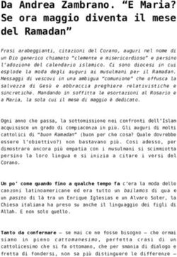 Da Andrea Zambrano. "E Maria? Se ora maggio diventa il mese del Ramadan" - don paolo mojoli sdb