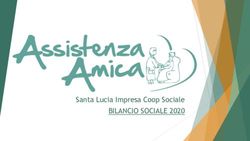 BILANCIO SOCIALE 2020 - Santa Lucia Impresa Coop Sociale