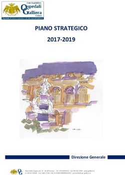PIANO STRATEGICO 2017-2019 - Direzione Generale - Ospedali Galliera