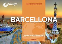 BARCELLONA ORANGE EXPERIENCE - VACANZE STUDIO ESTERO - SPAGNA - Orange Viaggi