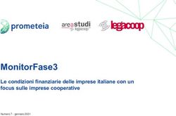 MonitorFase3 Le condizioni finanziarie delle imprese italiane con un focus sulle imprese cooperative