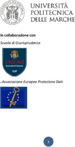 In collaborazione con - Scuola di Giurisprudenza e Associazione Europea Protezione Dati - UnivPM