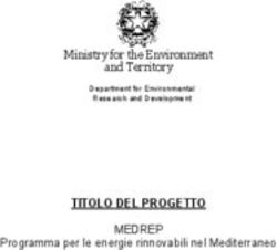 TITOLO DEL PROGETTO MEDREP - Programma per le energie rinnovabili nel Mediterraneo