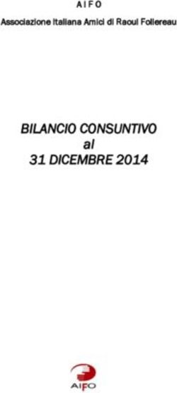 BILANCIO CONSUNTIVO 31 DICEMBRE 2014 - al Associazione Italiana Amici di Raoul Follereau - AIFO