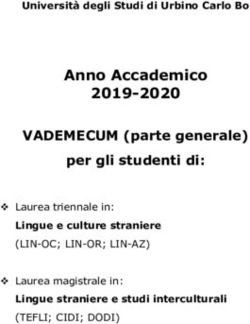 Anno Accademico 2019-2020 VADEMECUM (parte generale) per gli studenti di: Dipartimento di Scienze della ...