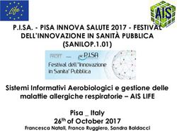 P.I.SA - PISA INNOVA SALUTE 2017 - FESTIVAL DELL'INNOVAZIONE IN SANITÀ PUBBLICA (SANILOP.1.01) - Arpat