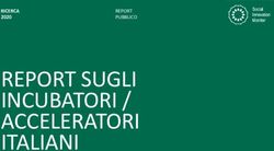 REPORT SUGLI INCUBATORI / ACCELERATORI - RICERCA 2020 REPORT PUBBLICO - Amazon S3