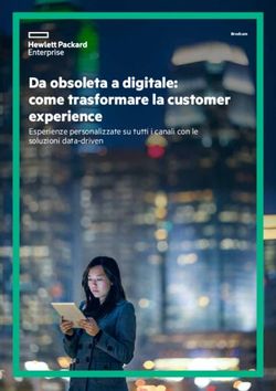 Da obsoleta a digitale: come trasformare la customer experience - Esperienze personalizzate su tutti i canali con le soluzioni data-driven - HPE