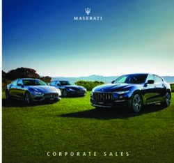 CORPORATE SALES - Maserati