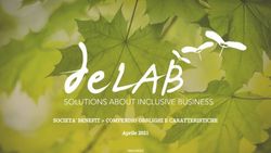 SOCIETA' BENEFIT COMPENDIO OBBLIGHI E CARATTERISTICHE - Aprile 2021 www.delab.it - CISE
