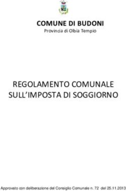 REGOLAMENTO COMUNALE SULL'IMPOSTA DI SOGGIORNO - COMUNE DI BUDONI Provincia di Olbia Tempio - Comune di ...