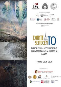 EVENTI PER IL SETTECENTESIMO ANNIVERSARIO DELLA MORTE DI DANTE TORINO 2020-2021