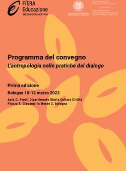 Programma del convegno - L'antropologia nelle pratiche del dialogo - Universit&agrave; di Bologna