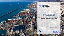 Ports of Genoa IL POTENZIAMENTO DEL TRASPORTO FERROVIARIO MERCI A GENOVA E SAVONA-VADO