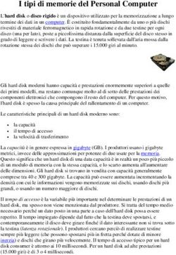 I tipi di memorie del Personal Computer