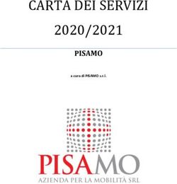 CARTA DEI SERVIZI 2020/2021 - PISAMO