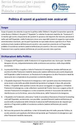 Politica di sconti ai pazienti non assicurati