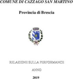 COMUNE DI CAZZAGO SAN MARTINO - Provincia di Brescia 2019 - Comune di Cazzago San ...
