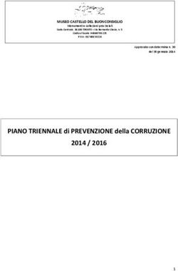 PIANO TRIENNALE di PREVENZIONE della CORRUZIONE 2014 / 2016