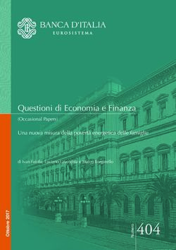 O 404 - Questioni di Economia e Finanza (Occasional Papers) - Banca d'Italia