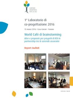 Laboratorio di co-progettazione 2016 World Cafè di brainstorming - Idee e proposte per progetti di RSI in partnership tra le aziende associate
