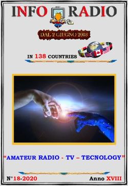 "AMATEUR RADIO - TV - TECNOLOGY" - IN 138 COUNTRIES - N 18-2020 AnnoXVIII - Google Groups