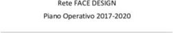 Rete FACE DESIGN Piano Operativo 2017-2020