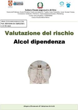Valutazione del rischio Alcol dipendenza - Istituto ...