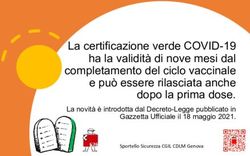 La certificazione verde COVID-19 ha la validit&agrave; di nove mesi dal completamento del ciclo vaccinale e pu&ograve; essere rilasciata anche dopo la prima dose.