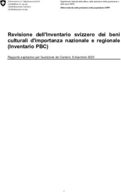 Revisione dell'Inventario svizzero dei beni culturali d'importanza nazionale e regionale (Inventario PBC)