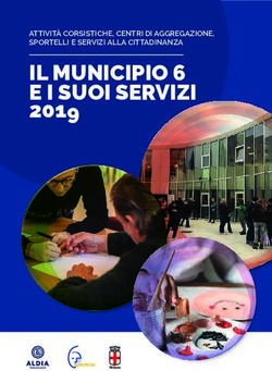 IL MUNICIPIO 6 E I SUOI SERVIZI 2019 - ATTIVITÀ CORSISTICHE, CENTRI DI ...