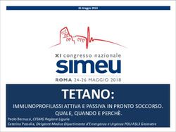 TETANO: IMMUNOPROFILASSI ATTIVA E PASSIVA IN PRONTO SOCCORSO. QUALE, QUANDO E PERCHÈ - Simeu